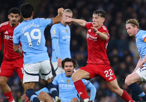 แมนเชสเตอร์ ซิตี้ เปิดบ้านถล่ม น็อตติ้งแฮม ฟอเรสต์ 3-0 และได้กลับขึ้นท็อปโฟร์ ในศึกพรีเมียร์ลีก